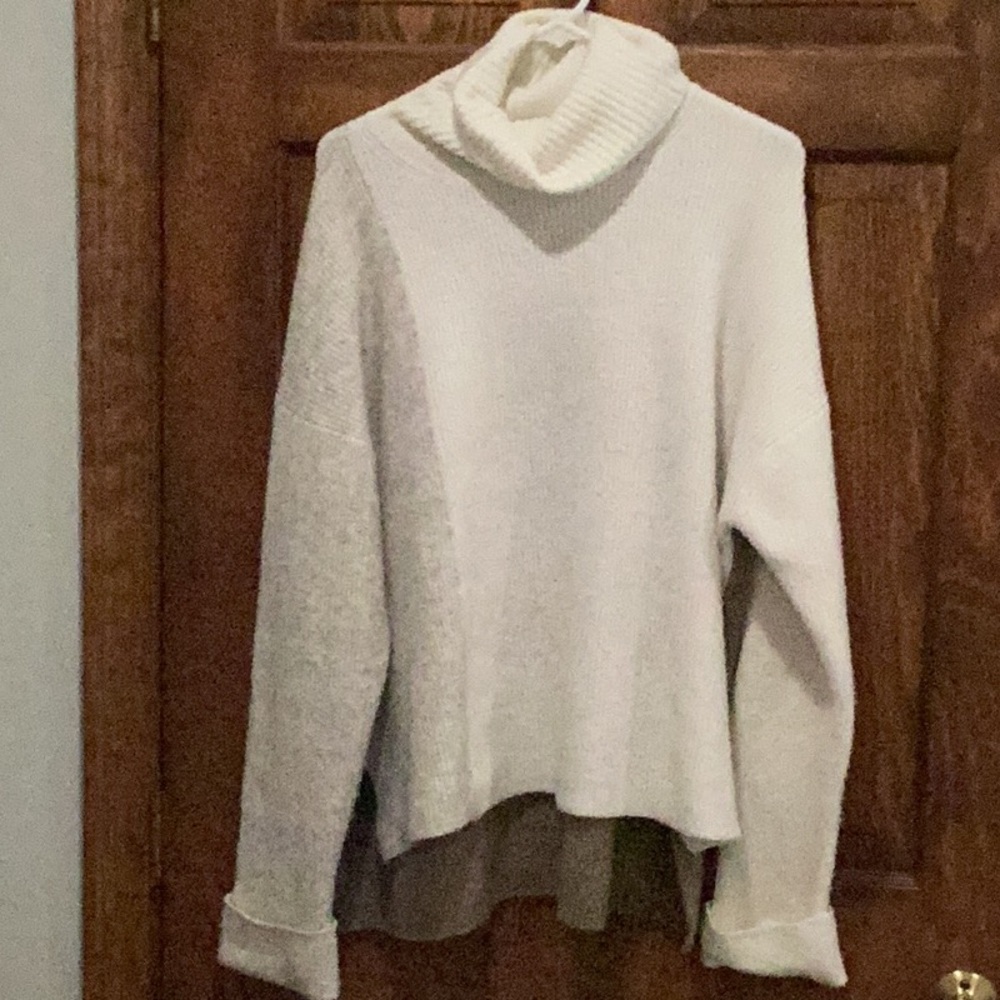 Cozy White Turtleneck Sweater
